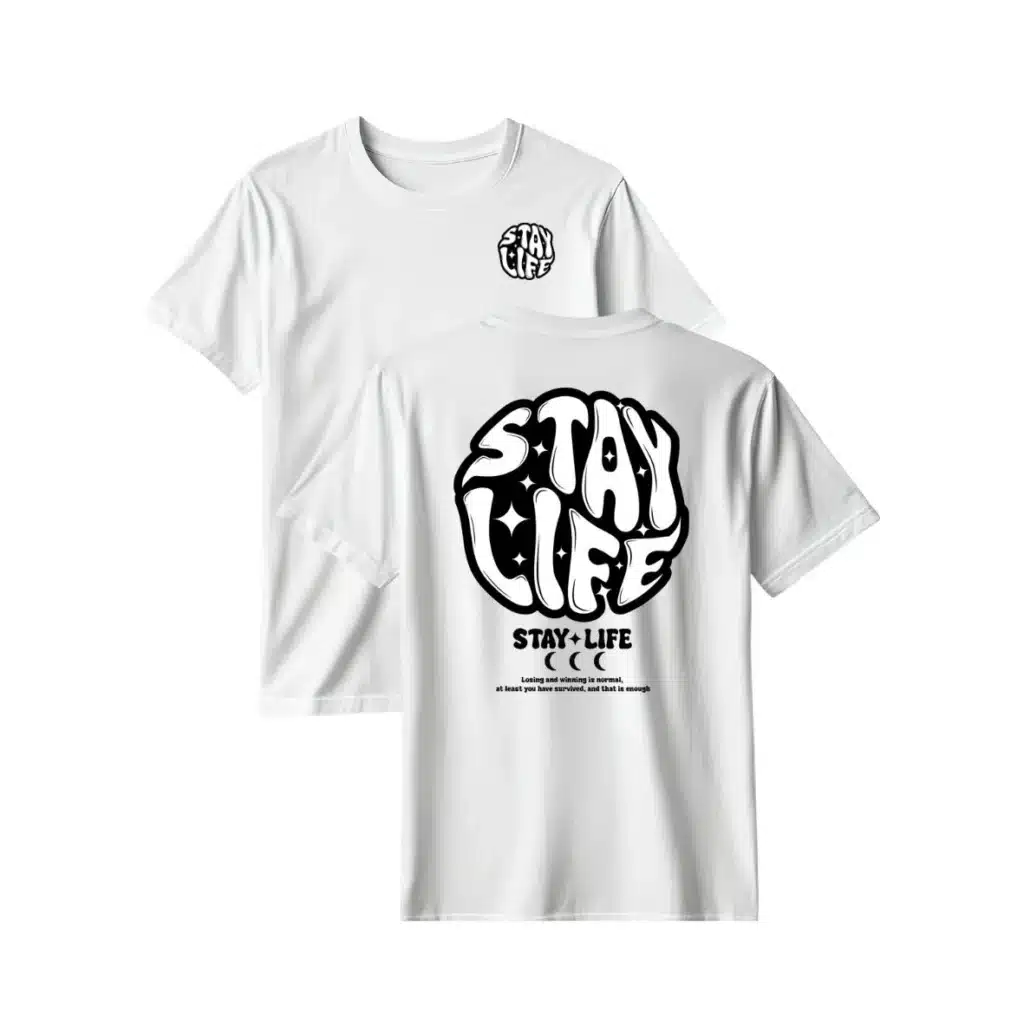T-Shirt "Stay Life" Putih
